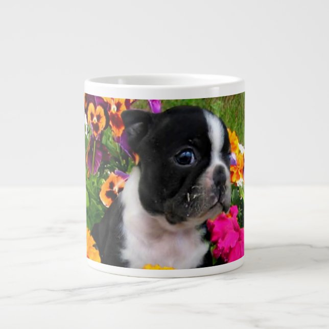 Boston terrier large coffee mug (Front)