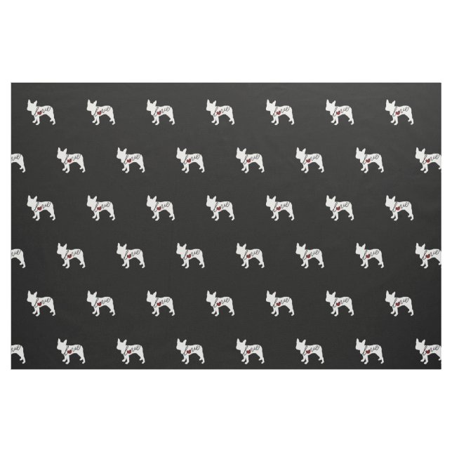 Boston Terrier Love Fabric (Fat Quarter)