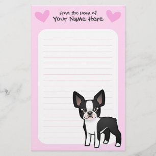 Boston Terrier Love Stationery