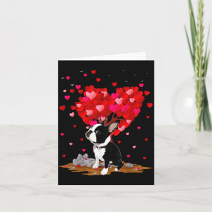 Boston Terrier Lover Heart Shape Boston Terrier Va Card