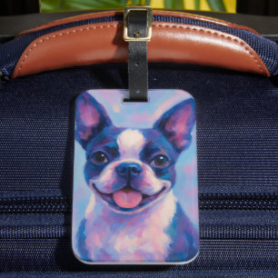 Boston Terrier Luggage Tag