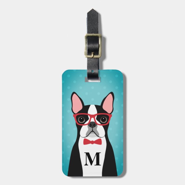 Boston Terrier Luggage Tags (Front Vertical)
