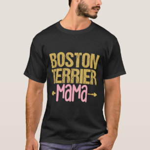 Boston Terrier Mama Dog  Fitted T-Shirt