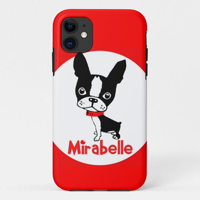Boston Terrier Mirabelle iphone 5 case (Back)