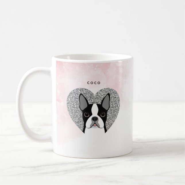 Boston Terrier Mugs (Left)