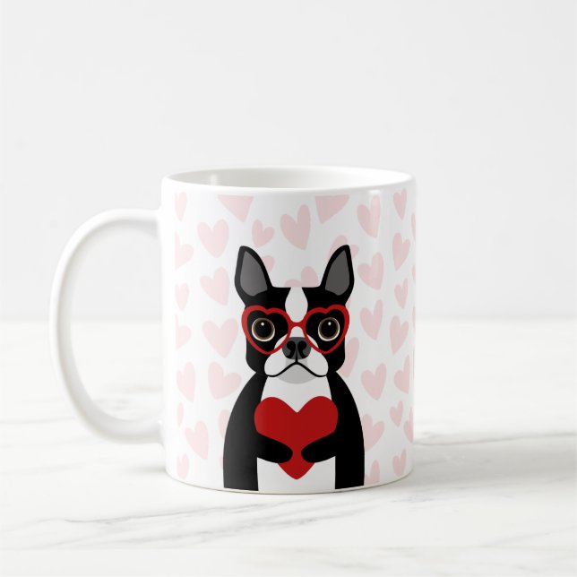 Boston Terrier Mugs (Left)