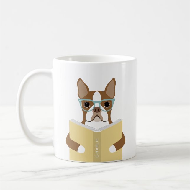 Boston Terrier Mugs (Left)