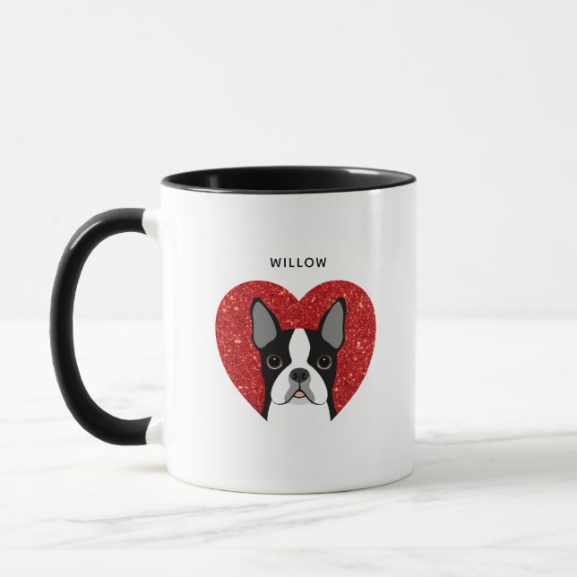 Boston Terrier Mugs (Left)