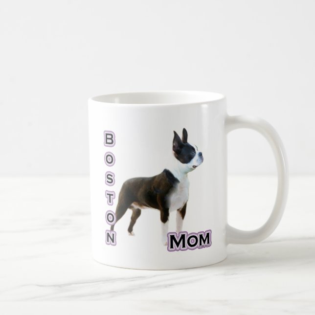Boston  Terrier Mum 4 Coffee Mug (Right)