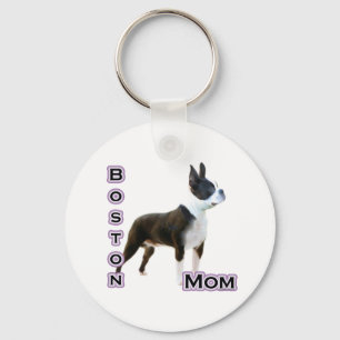 Boston Terrier Mum 4 - Keychain
