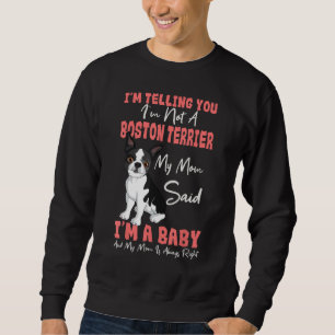 Boston Terrier Mum American Gentleman Dog Lover Mo Sweatshirt