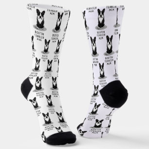 Boston Terrier Mum (black) - Cute dog Socks
