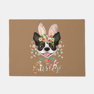 Boston Terrier mum, Boston Terrier dad, dog lover Doormat