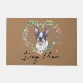Boston Terrier mum, Boston Terrier dad, dog lover Doormat