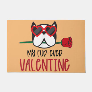 Boston Terrier mum, Boston Terrier dad, dog lover Doormat