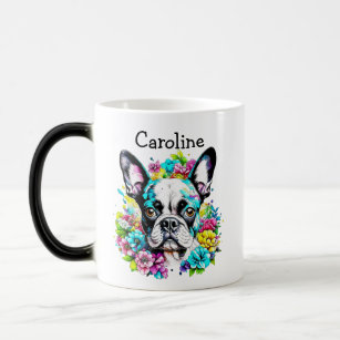 Boston Terrier Mum Personalised Magic Mug