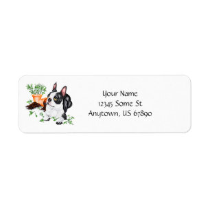 Boston Terrier Naughty Pup Labels