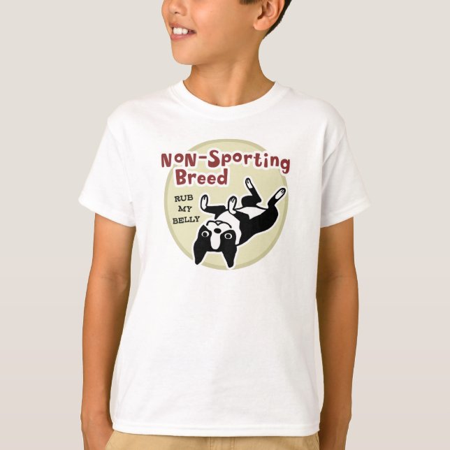 Boston Terrier "Non-Sporting Breed" T-Shirt (Front)