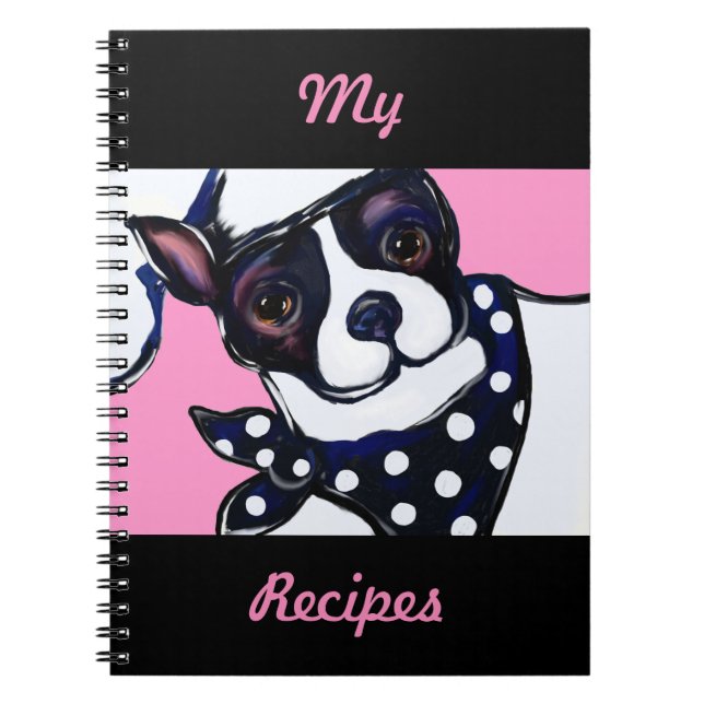 BOSTON TERRIER NOTEBOOK (Front)