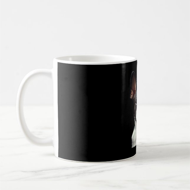 Boston Terrier - Oil Paint Classic T-Shirt Coffee Mug (Left)