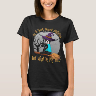Boston Terrier On A Dark Desert Highway T-Shirt