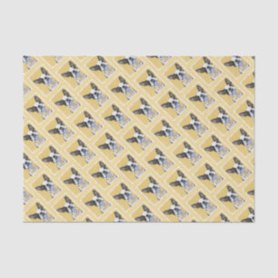 Boston Terrier Painting - Cute Original Dog Art Tissue Paper