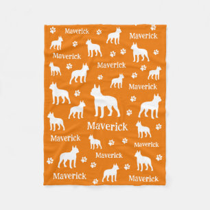 Boston Terrier Personalised Blanket Gift