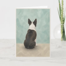Boston Terrier Pet Sympathy Card