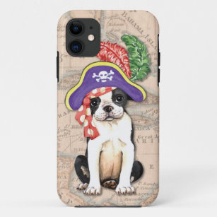 Boston Terrier Pirate iPhone 11 Case