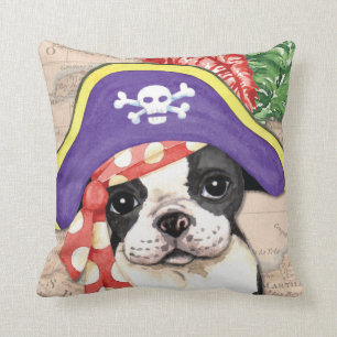 Boston Terrier Pirate Cushion
