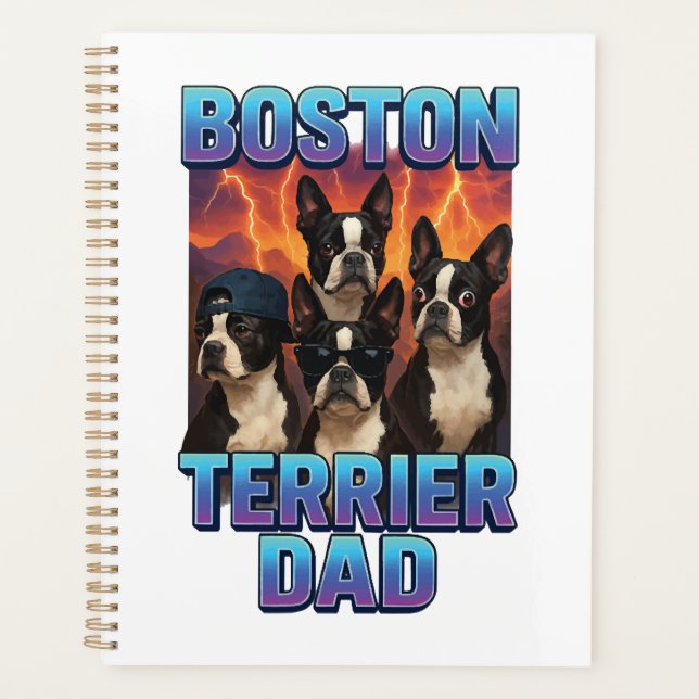 Boston Terrier Planner (Front)
