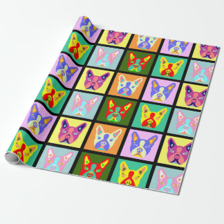 Boston Terrier Pop Art Wrapping Paper