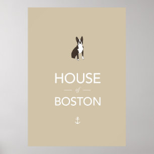 Boston Terrier poster print