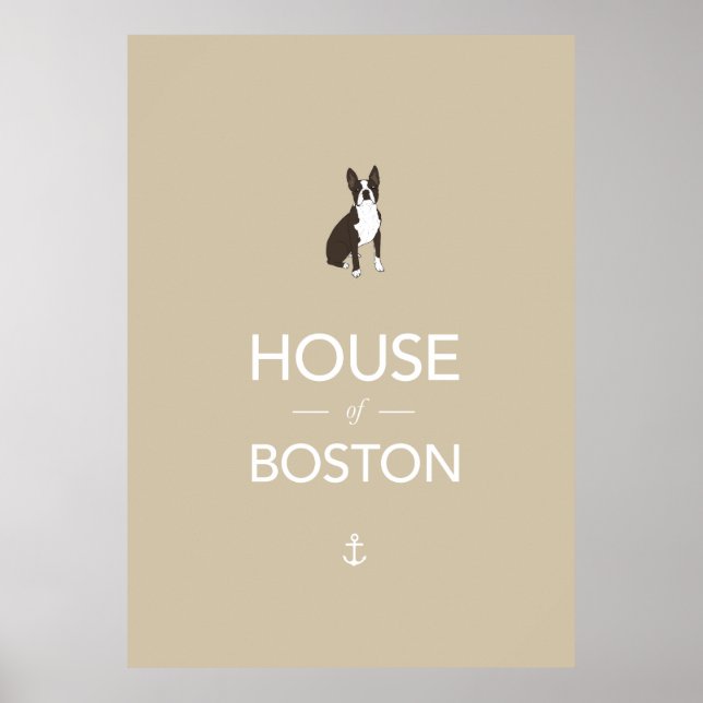 Boston Terrier poster print (Front)