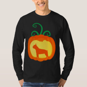 Boston Terrier Pumpkin Lantern Dog Halloween Costu T-Shirt