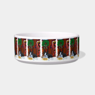 Boston Terrier Puppy Christmas Bowl