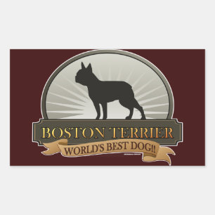 Boston Terrier Rectangular Sticker