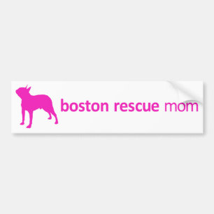 Boston Terrier Rescue Mum Bumper Sticker