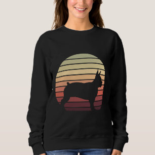 Boston Terrier   Retro Sunset Boston Terrier Dog S Sweatshirt