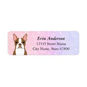 Boston Terrier Return Address Labels