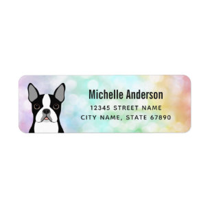 Boston Terrier Return Address Labels