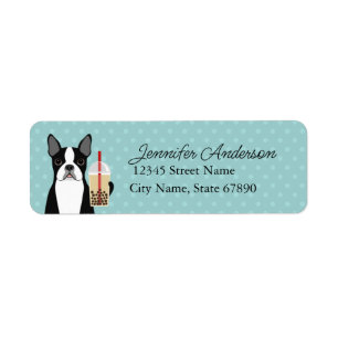 Boston Terrier Return Address Labels
