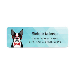 Boston Terrier Return Address Labels