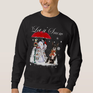 Boston Terrier Santa Dog Christmas Snowman Xmas Pa Sweatshirt