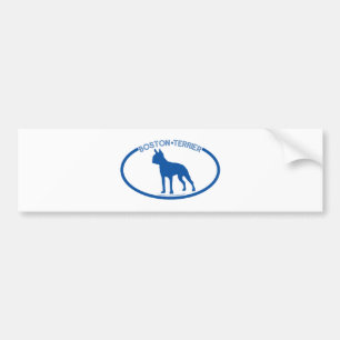 Boston Terrier Silhouette Bumper Sticker