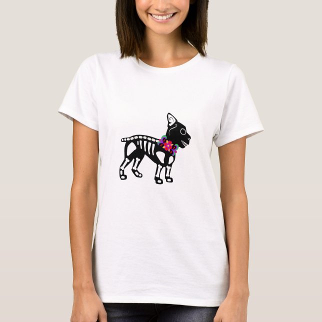 Boston Terrier Skeleton T-Shirt (Front)