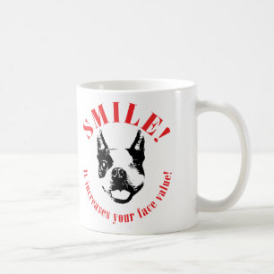 Boston Terrier Smile - Face Value Coffee Mug