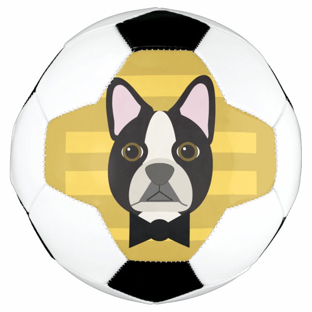 Boston Terrier Soccer Ball (Front)