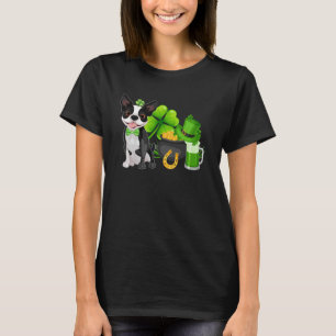 Boston Terrier St Patrick s Day Irish C Dog T-Shirt