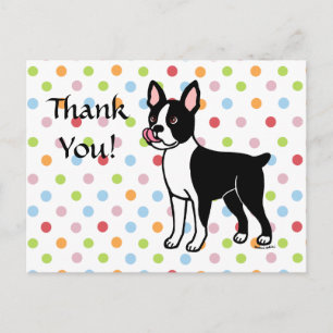 Boston Terrier Standing Postcard